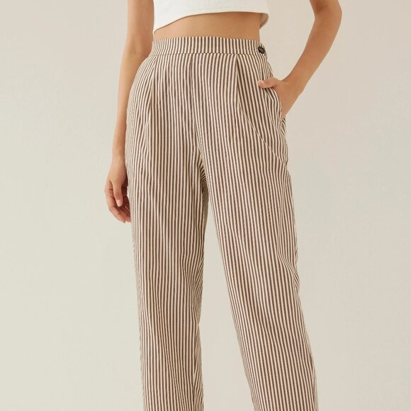 Love, Bonito Elastic Striped Peg Leg Pant - Picture 1 of 9